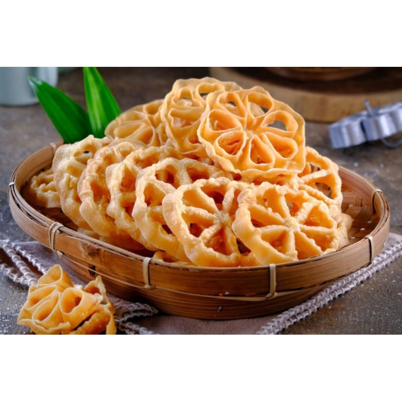 kue kembang goyang manis/asin 500g