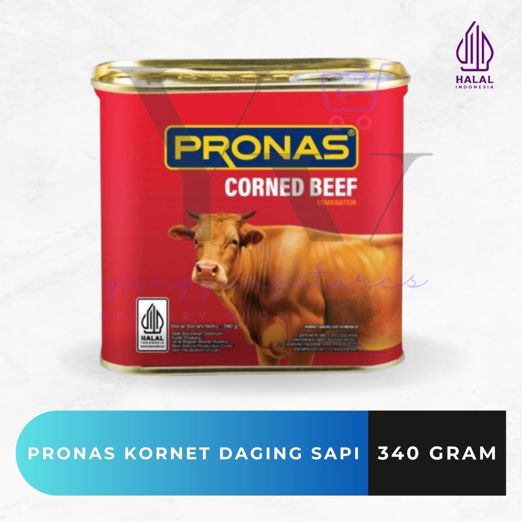 

Pronas Corned Beef / Kornet Daging Sapi 340 Gram