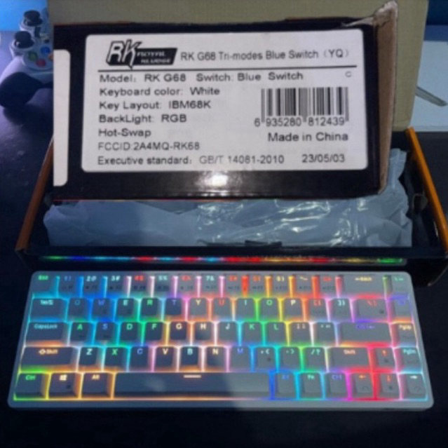 Royal Kludge RK 68 / RKG 68 65% Mechanical Keyboard Fullset
