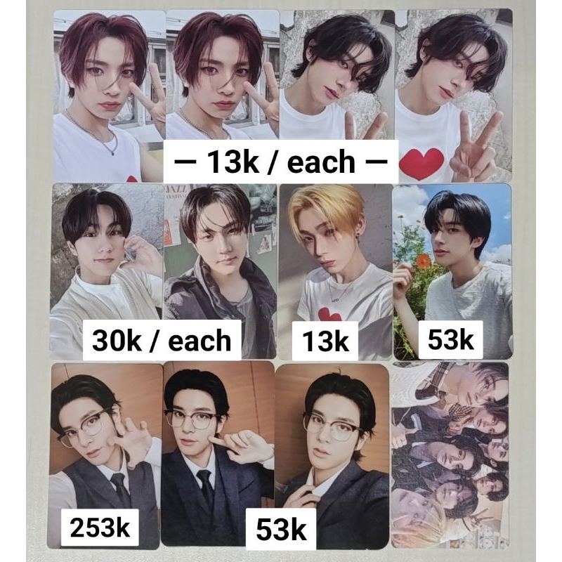 official photocard enhypen pc heeseung jungwon jay jake sunghoon sunoo ni-ki memorabilia maung tuspi