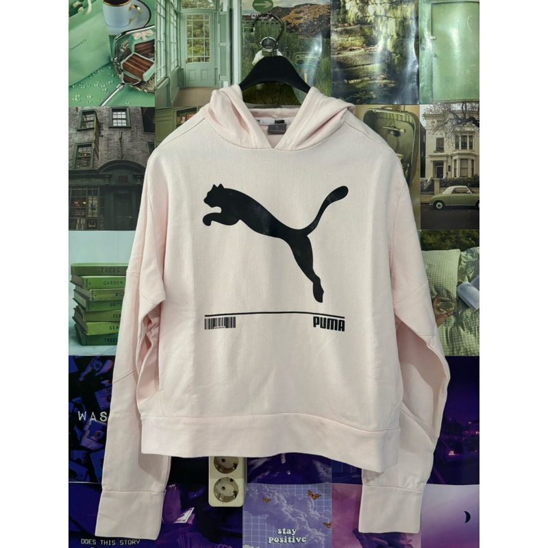 Puma@ Big Logo Crop Hoodie