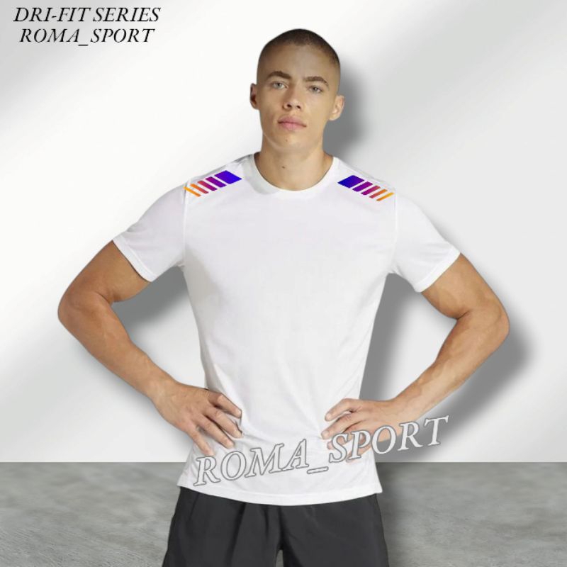 Jersey Baju Running Kaos Olahraga Lari Pria/Wanita Atasan Sport Runing Bahan Drifit