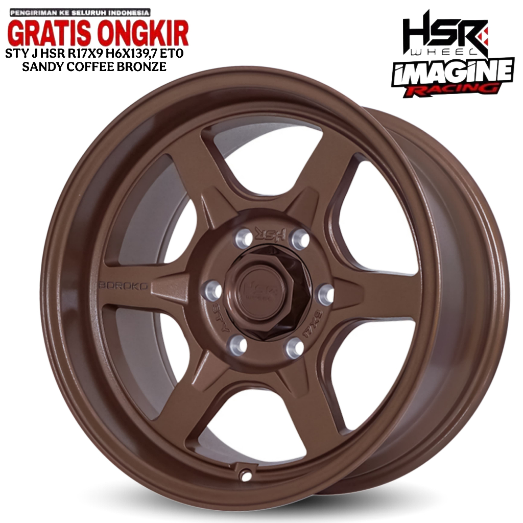 VELG R17 MODEL TE37 HSR STY COCOK UNTUK PAJERO,FORTUNER,HILUX,TRITON DLL
