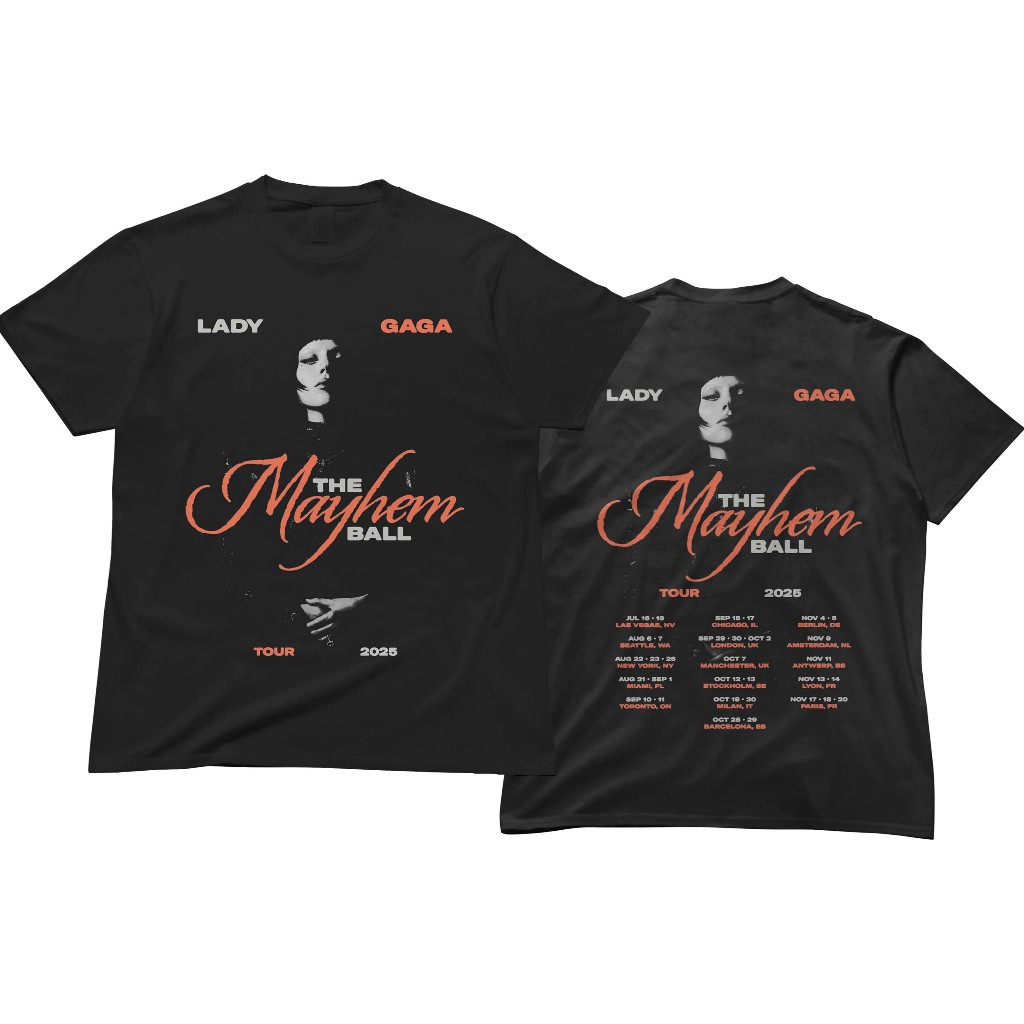 Kaos Lady Gaga - Mayhem Tour Tshirt