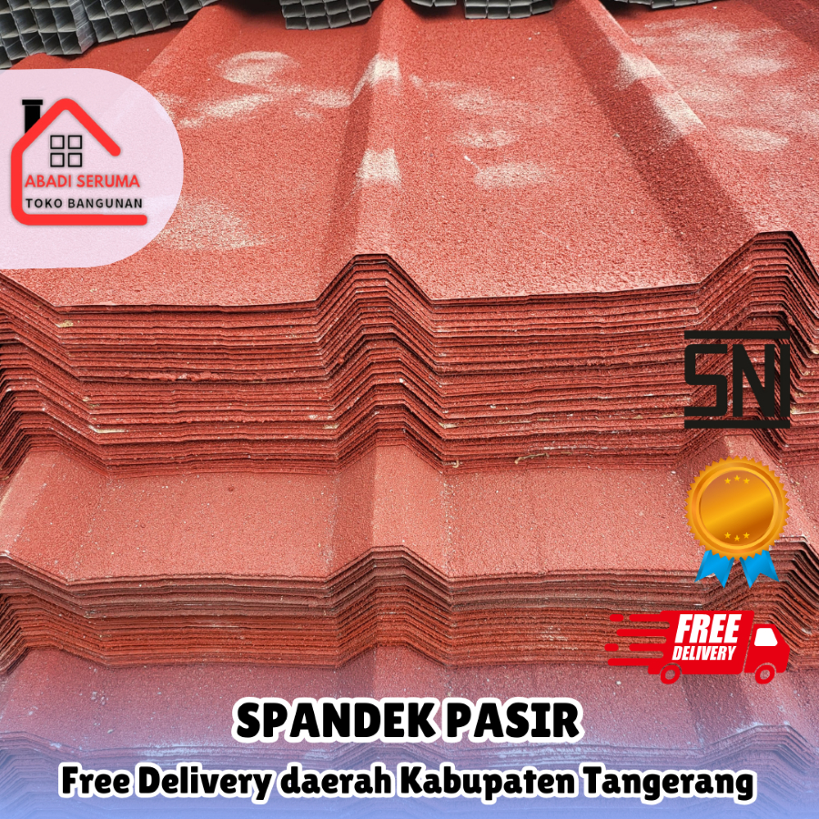 SPANDEK PASIR / SPANDEK SNI / SPANDEX / ATAP SPANDEK / SPANDEK ATAP / SPANDEK 4 METER / SPANDEK 5 ME
