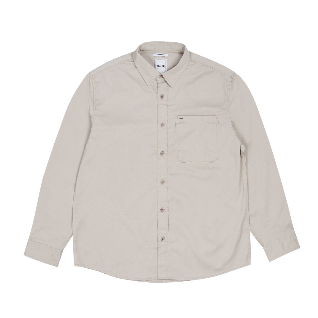 Kemeja Original MGEE - Kemeja Kerja Lengan Panjang Original MGEE Texas CKPL 040 Sand