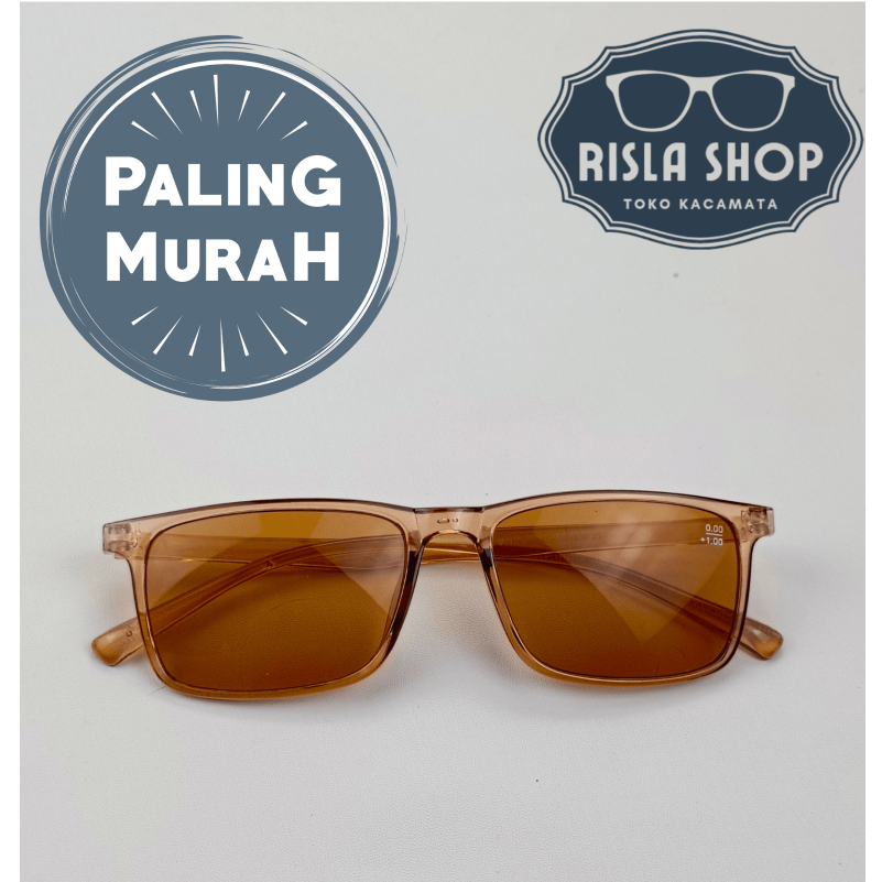 Kacamata Baca Dan Jalan Untuk Pria Dan Wanita Lensa Warna Coklat Transparan Lensa COKLAT ATM3013