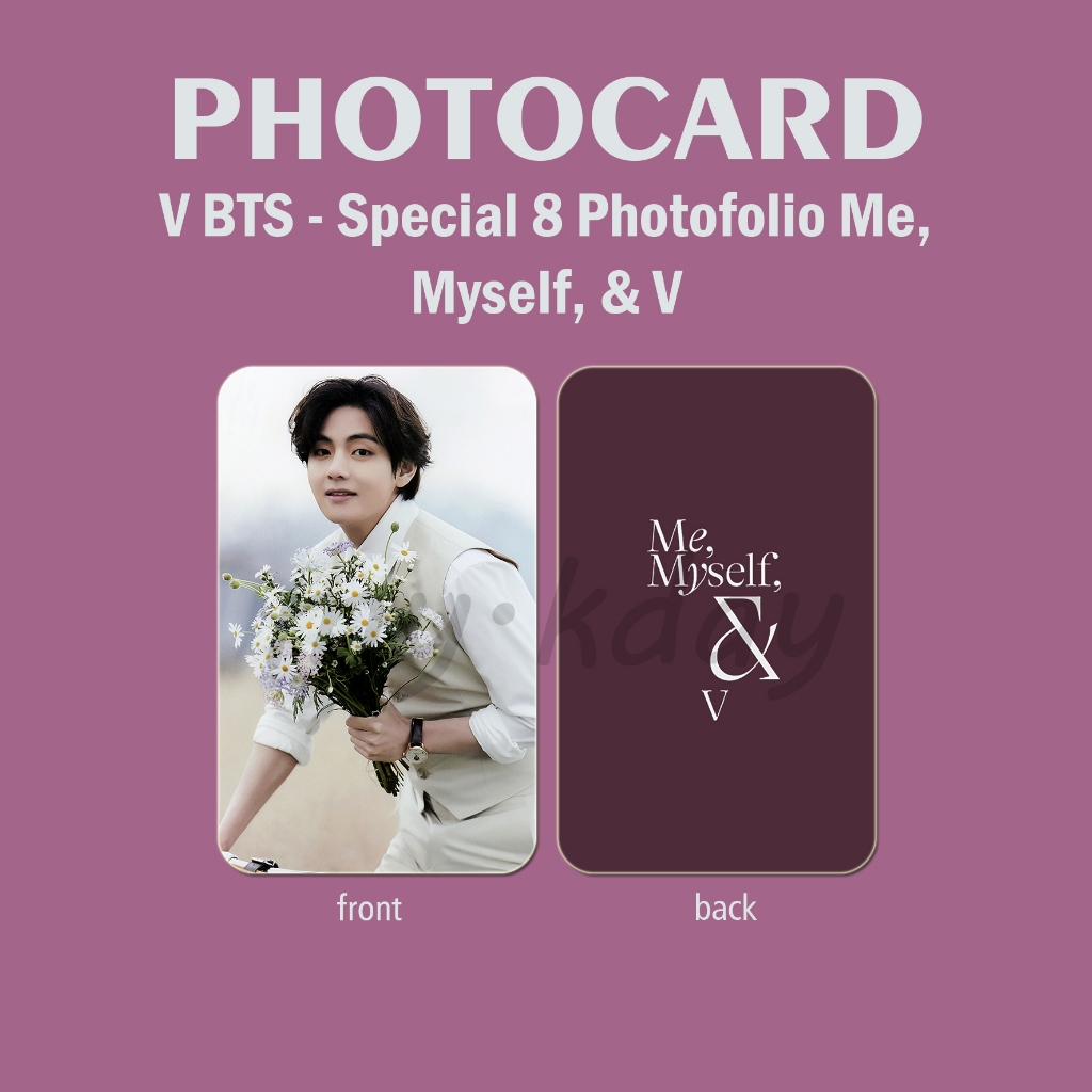 PC-1190, Unofficial Photocard V Bangtanseonyeondan Special 8 Photofolio Me, Myself, & V 2 sisi