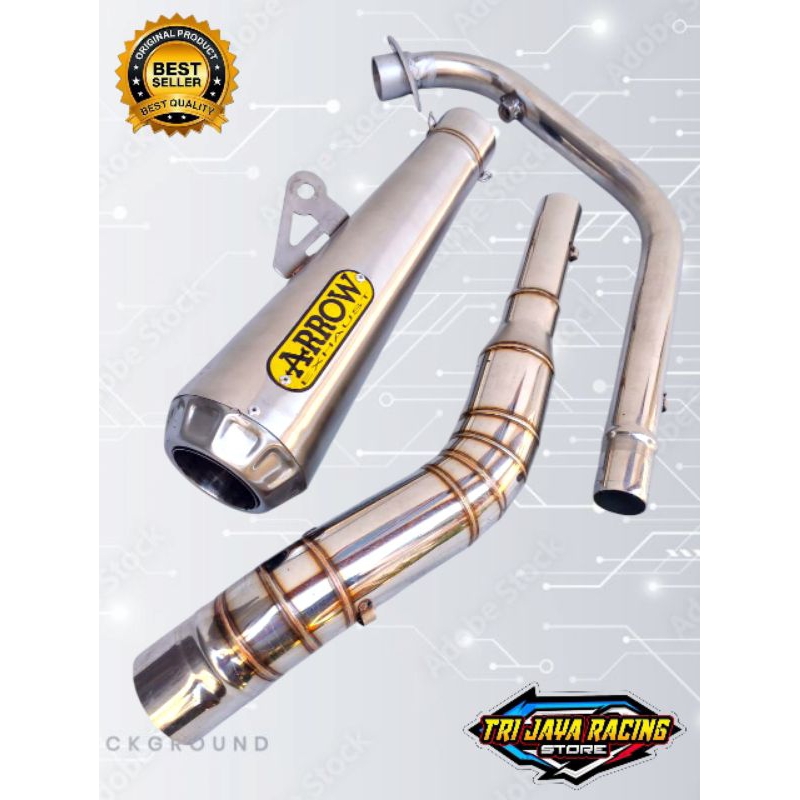 Knalpot racing Arrow motor Vixion Byson R15 CBR 150R CB 150R Verza Sonic GSX Satria Fu MX new