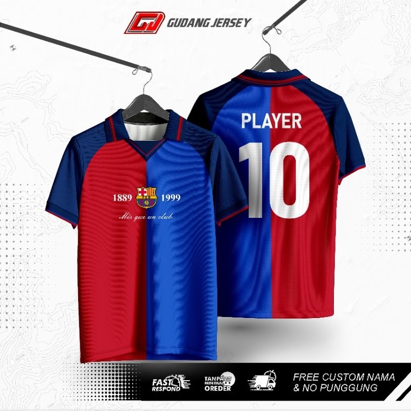 JERSEY BARCELONA VINTAGE / JERSEY RETRO BARCELONA / JERSEY BARCA / KAOS BARCA / BAJU BARCA