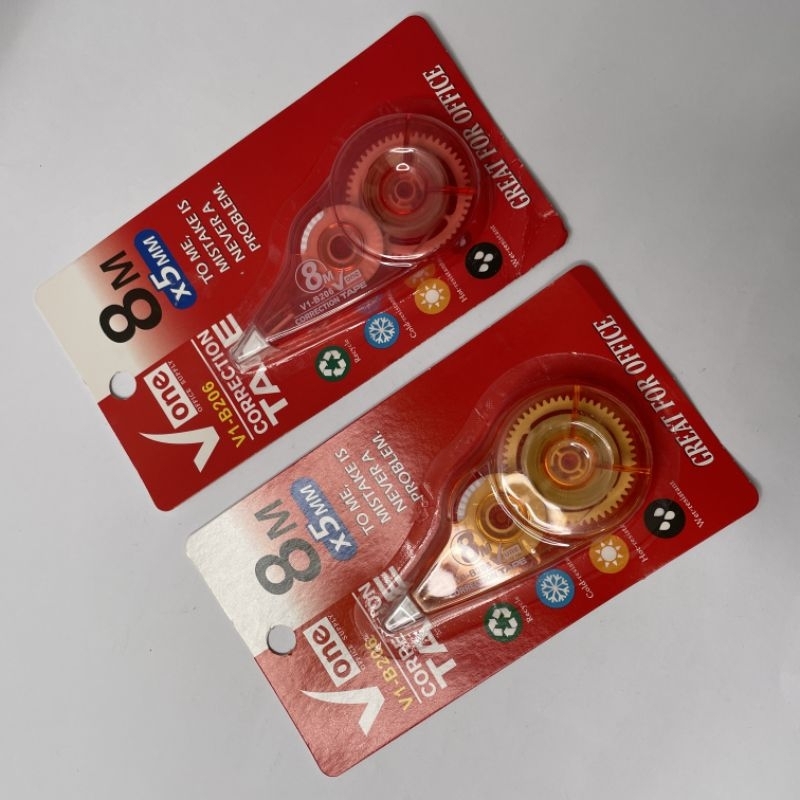 

Correction tape Vone tipe x tip x tape x pita kertas 8m