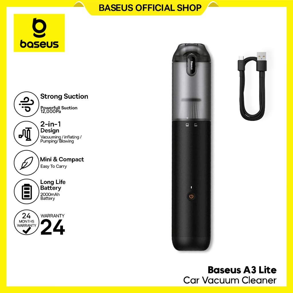 Baseus Penyedot Debu Kursi Lantai Mobil A3lite Car Vacuum Cleaner Pembersih