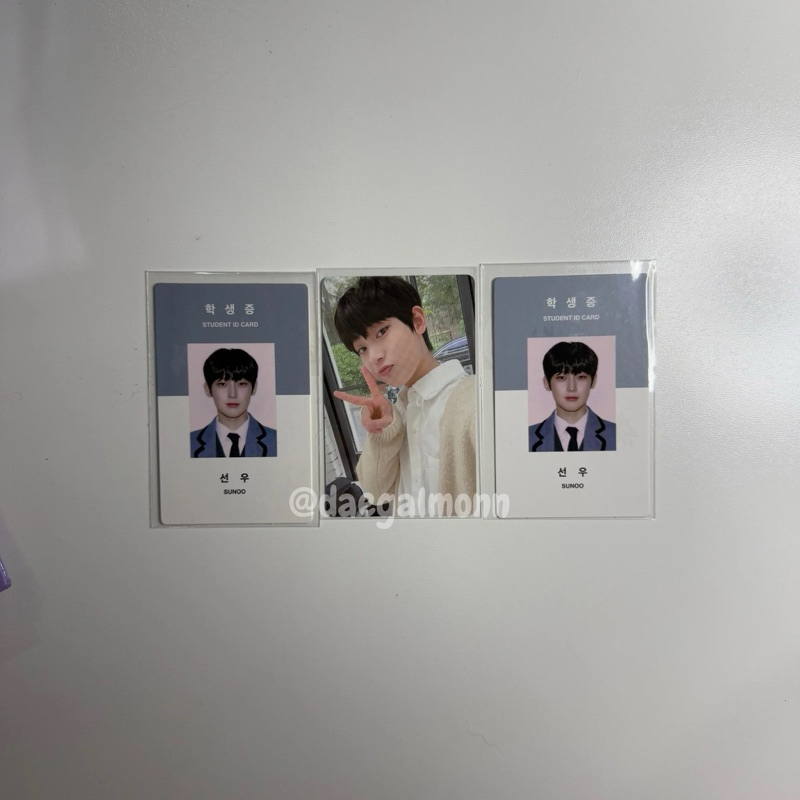 ID Card Sunoo Enhypen official set pc season greetings