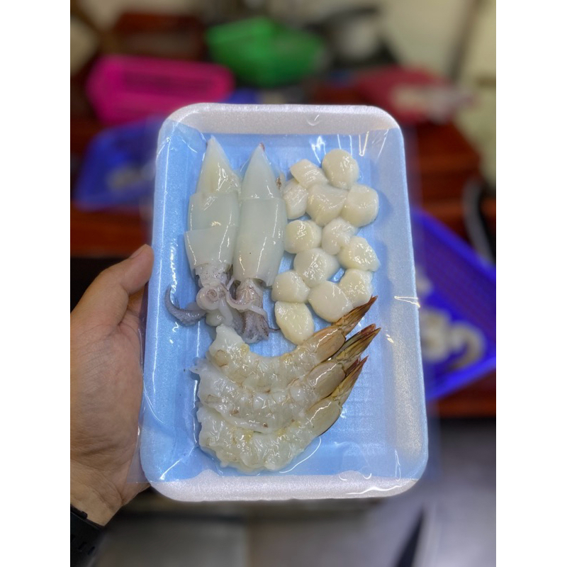 

Seafood Komplit 3in1 (150gr) - Udang, Cumi, Scallop | Masak Praktis Nasi Goreng & Indomie
