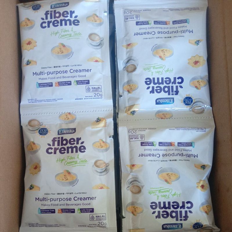 

(1 Renteng 10 Sachet) Fiber Creme Ellenka High Fiber And Creamy Taste 20g