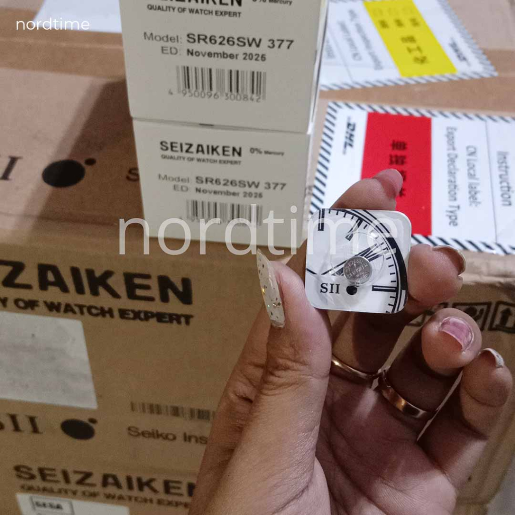 Seizaiken SR626SW / 377 / SR 626 SW PB Original Baterai Seizaiken Batre Battery Batrai Jam Tangan Mi