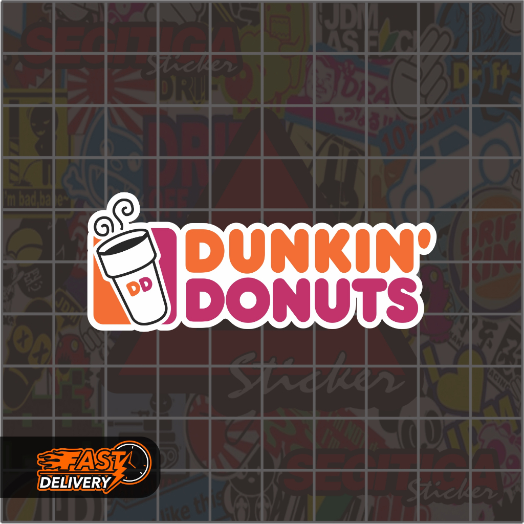

Sticker Dunkin Donuts Ukuran 7.5 x 3 Cm