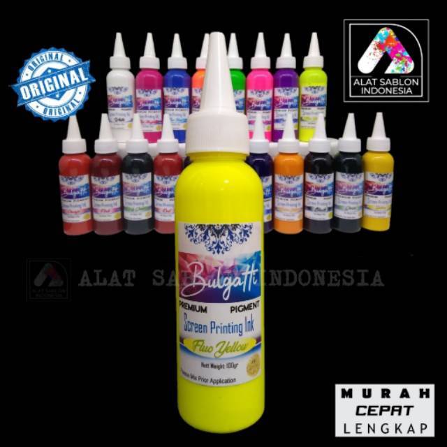 

BIANG WARNA SABLON KUNING STABILO PIGMEN FLO YELLOW BULGATTI 500GR
