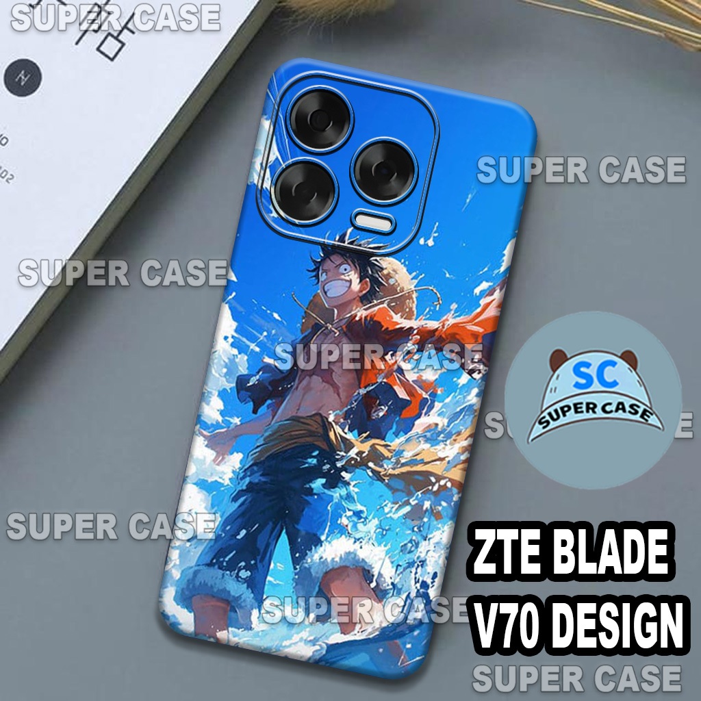 (Q3) Softcase Procamera untuk HP ZTE BLADE V70 DESIGN  Terbaru  | MOTIF ANIME ONE PIECE | Kesing ZTE