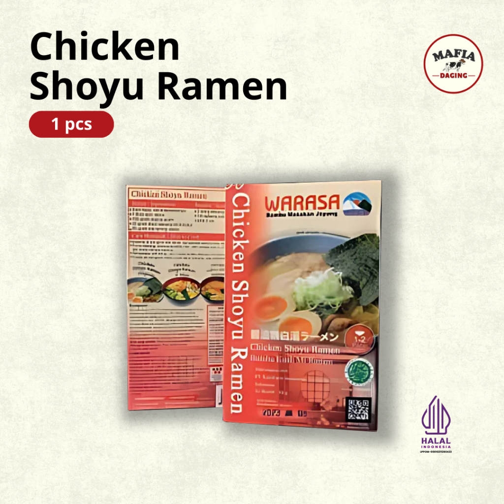 

[Mafia Daging] Chicken Shoyu Ramen Ayam Halal No MSG Warasa Bumbu Jepang