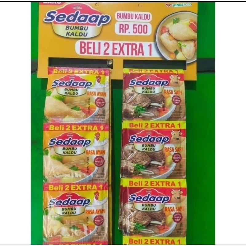 

Sedap kaldu renteng isi 18 sachet/Bumbu masak/Sedap Kaldu