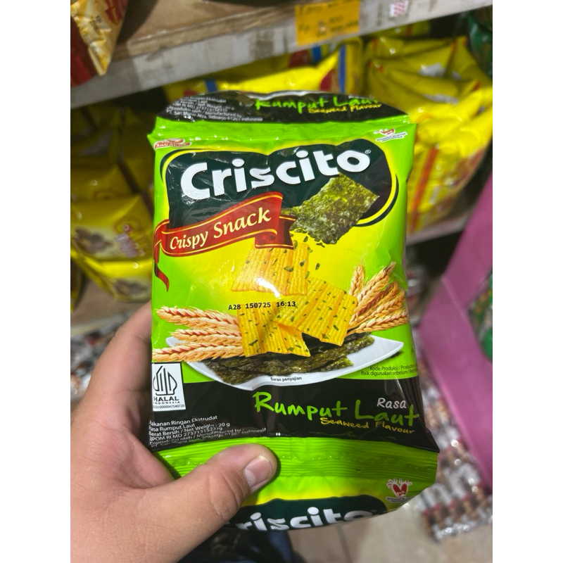 

CRISCITO crispy snack seaweed 20gr renteng