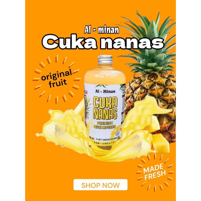 

promo Cuka Nanas 1 botol 500 ml