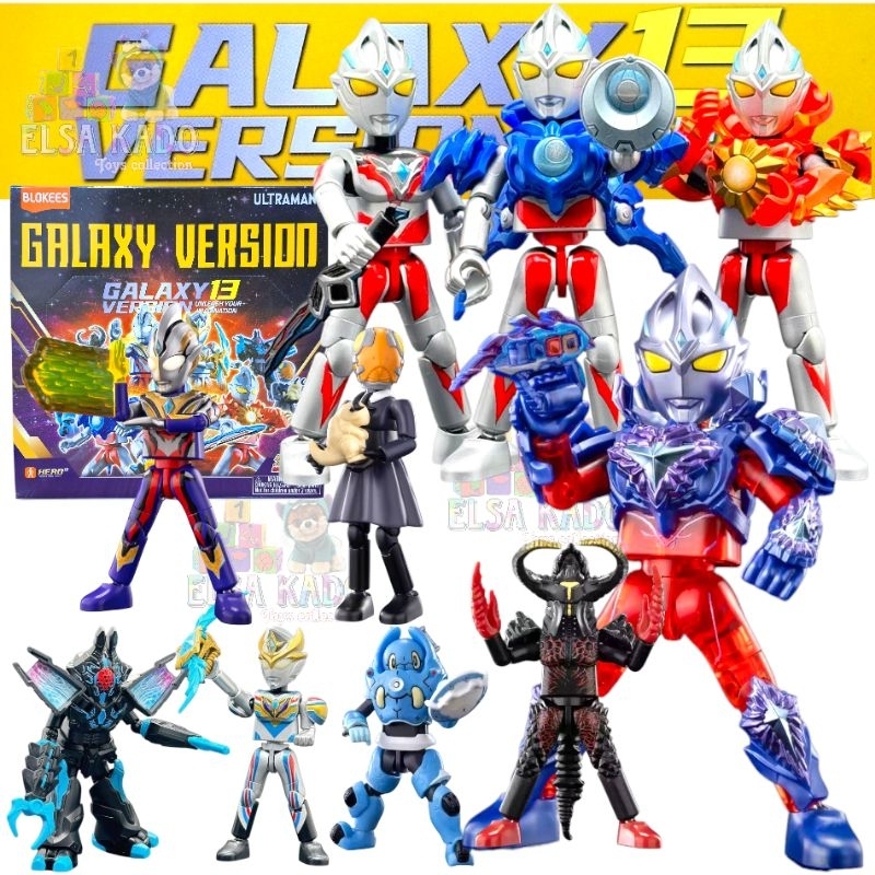 Blokees Ultraman Galaxy Version 13 Volume GV13 Harga 1 KOTAK ISI 9 PCS Karakter Ultraman Arc / Trigg