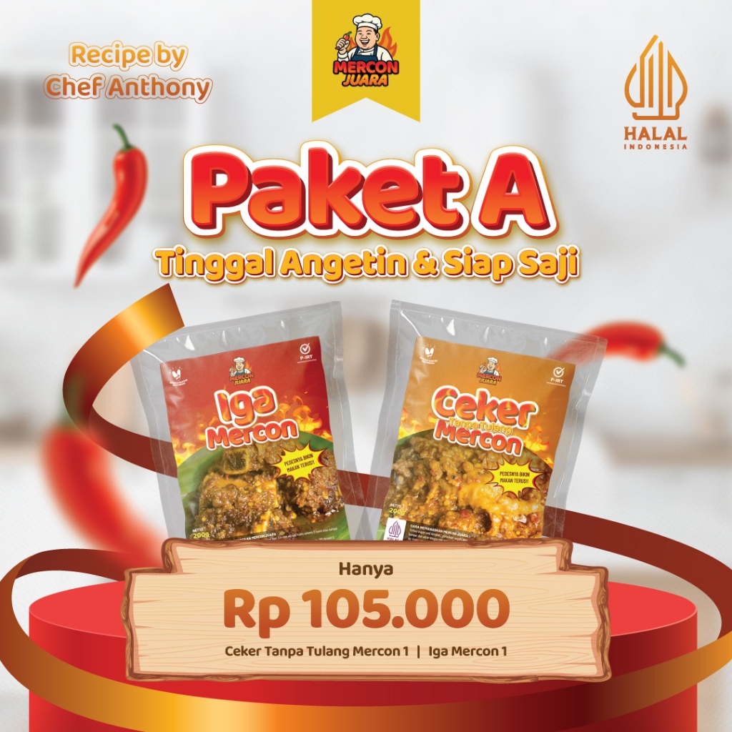 

MERCON JUARA PAKET A - Bundling Ceker Tanpa Tulang + Iga Mercon
