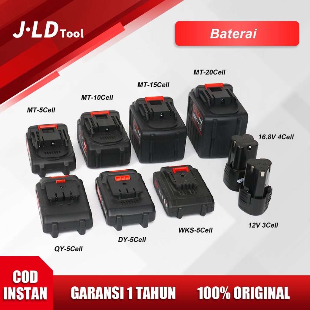 JLD Baterai Lithium Makita 12V-188V baterai charger bor untuk Impact Bor Baterai Lithium Battery
