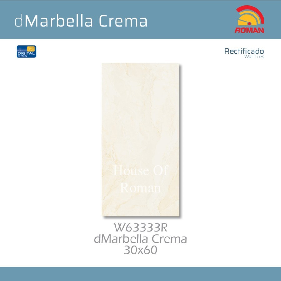 ROMAN KERAMIK dMarbella Crema 30x60R W63333R ROMAN KERAMIK
