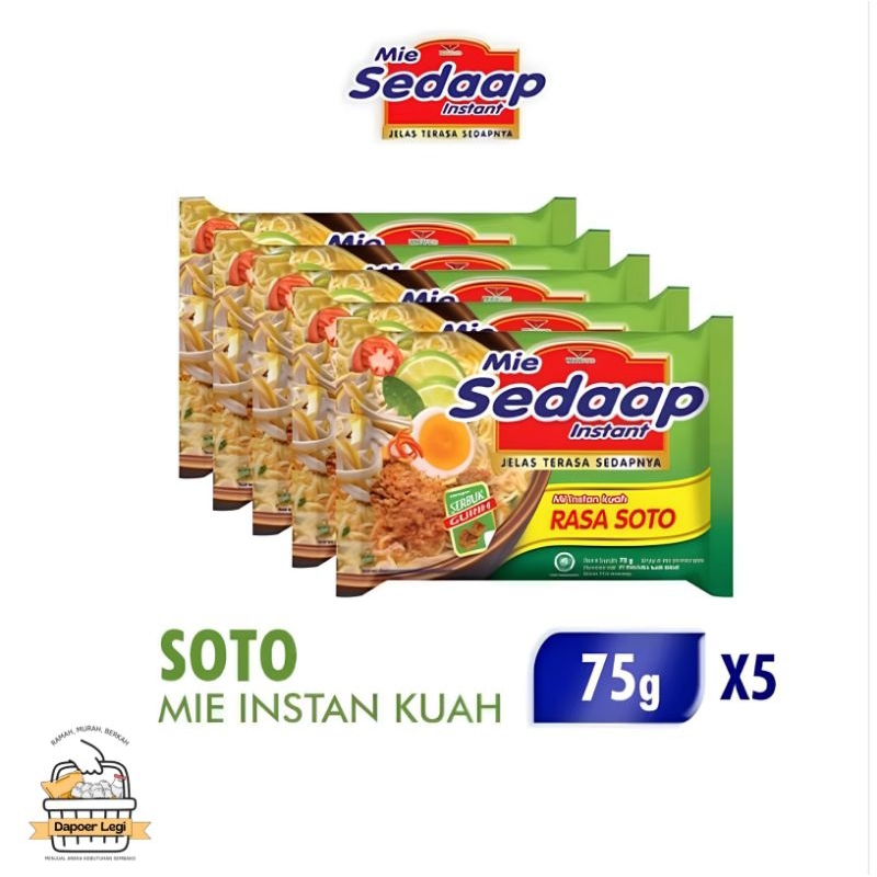 

Mie Sedap Soto Kuah 5 pcs