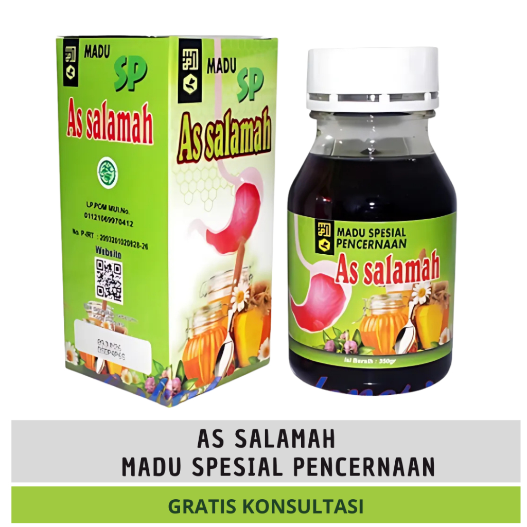 

Madu Assalamah Pencernaan, Maag, Liver, Radang, Usus Isi 350gr - Spesial Pencernaan As salamah