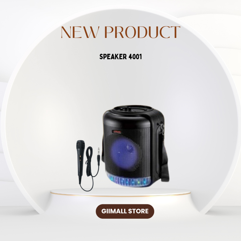 MKC KIMISO Speaker Bluetooth Full Bass Original Speaker Bluetooth 4001 Portable 8 Inch