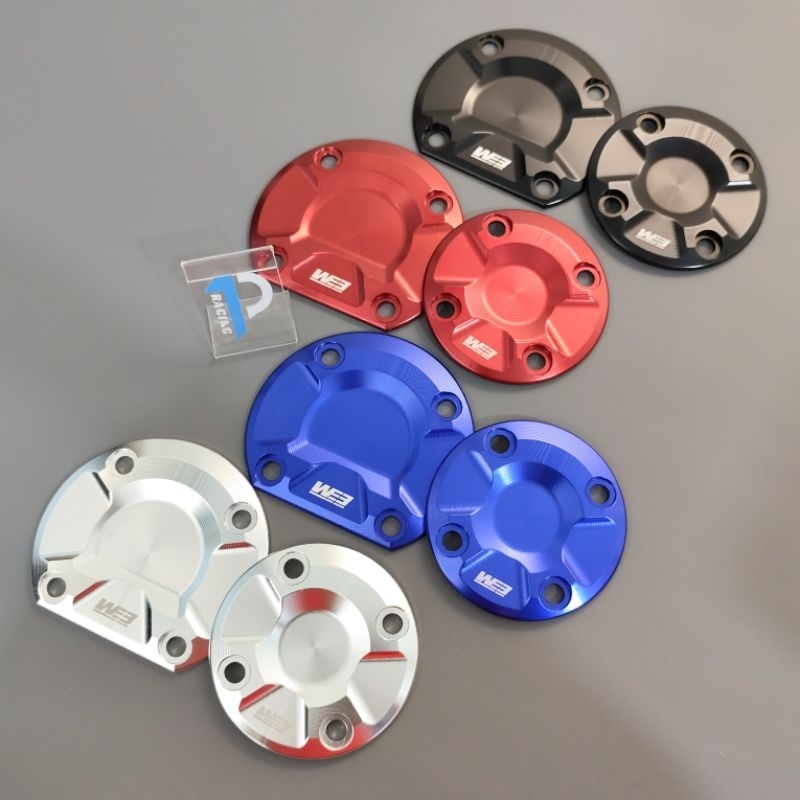 Cover Block Mesin WE3 Racing Ninja R SS RR 150 Tutup kalter bak blok mesin kopling set kanan kiri Or