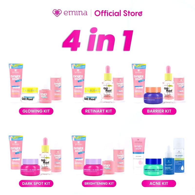EMINA 4 in 1 Paket Skincare