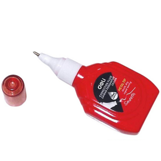 

tipe X deli correction fluid 28250N metal lip quick dry ( cepat kering)