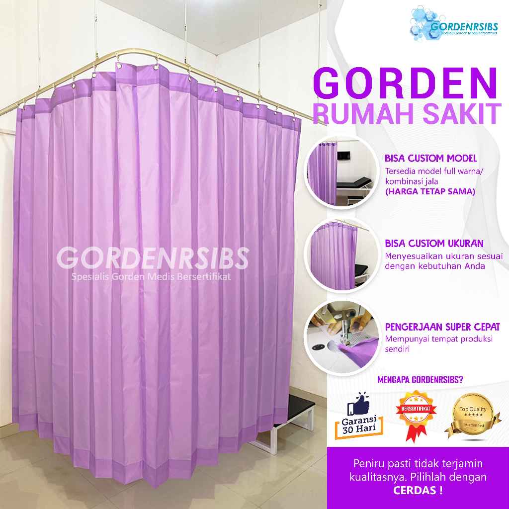 TIRAI PENYEKAT RUANGAN MINIMALIS-BAHAN KAIN ANTI DARAH-GORDEN PEMBATAS RUANGAN MINIMALIS