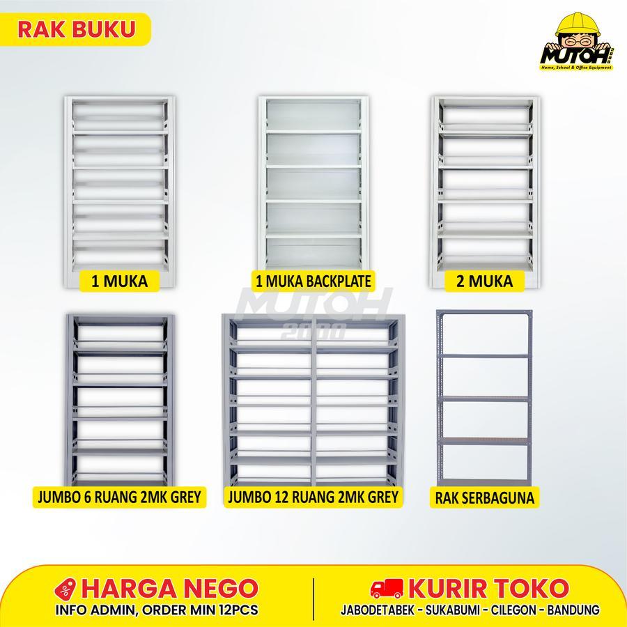 RAK BUKU BESI RAK BUKU PERPUSTAKAAN MUTOH2000 SERIES