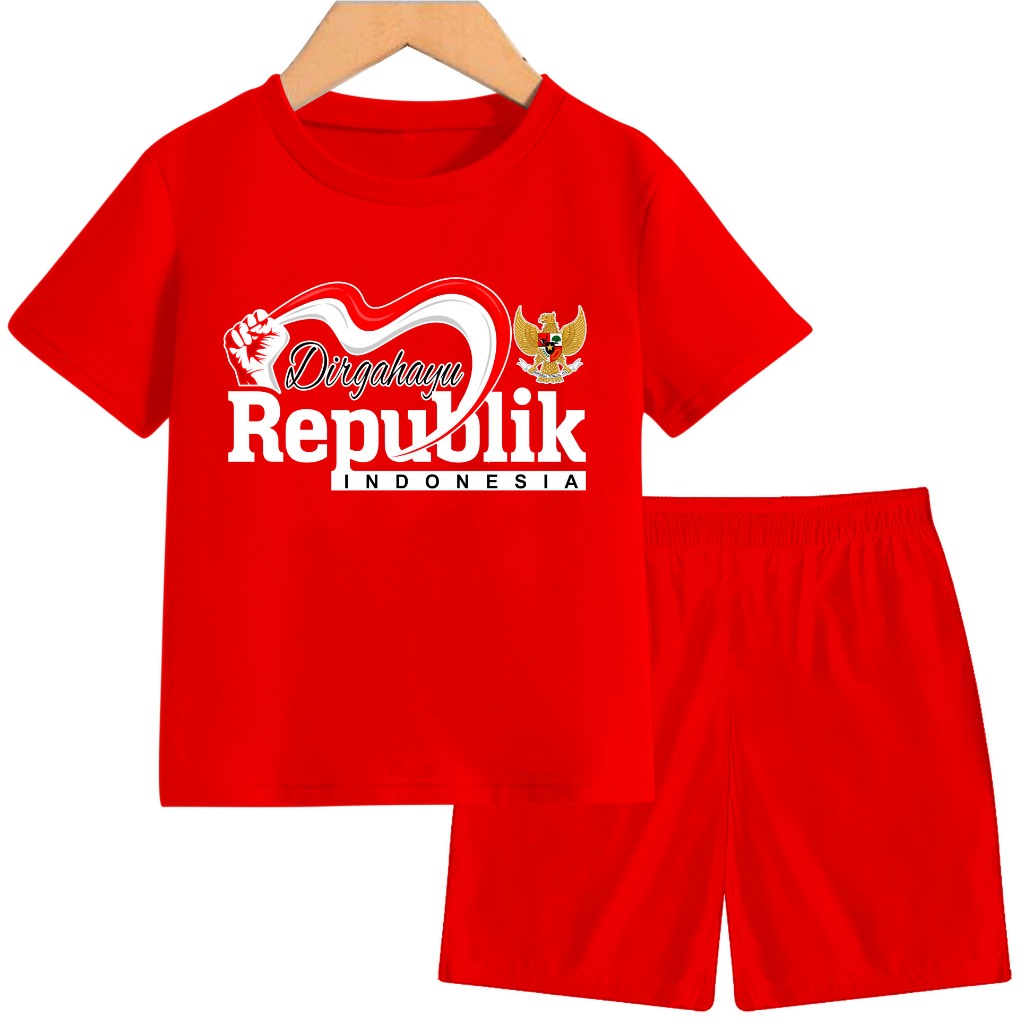 setelan anak anak 17 agustus baju unisex