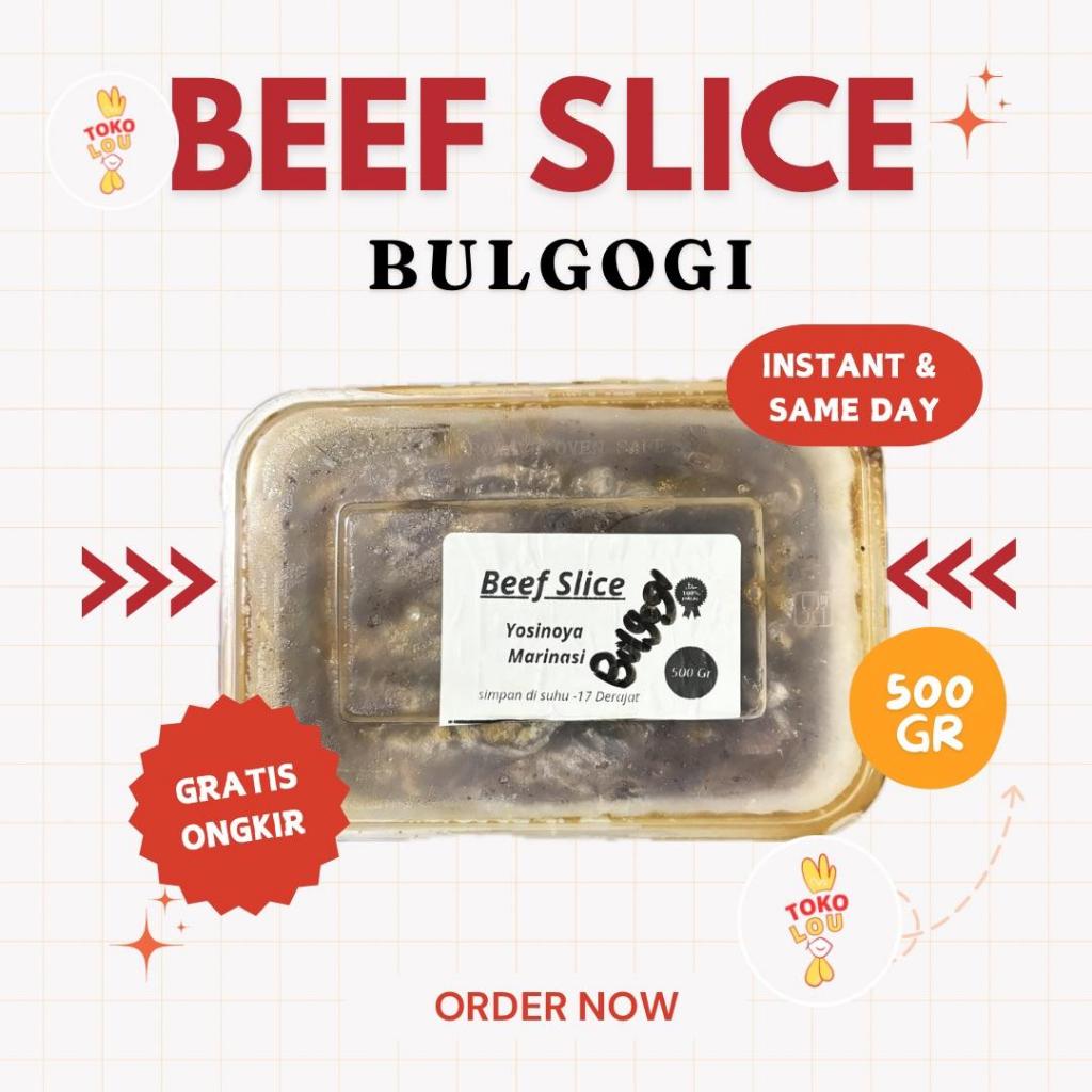 BEEF SLICE MARINASI 500 GRAM DAGING MARINASI