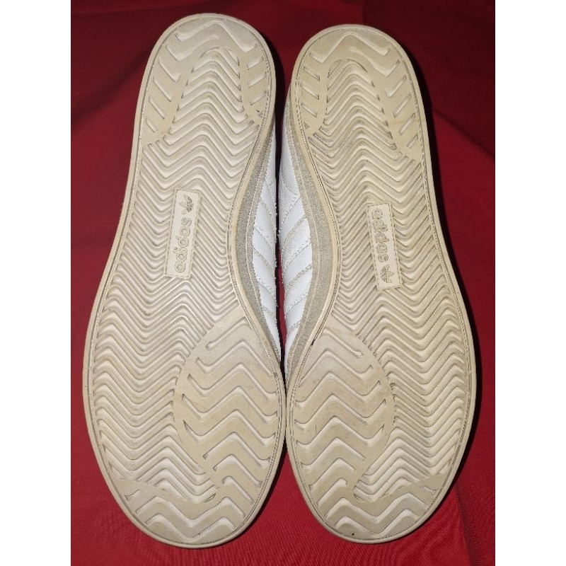 sepatu adidas casual full white kulit