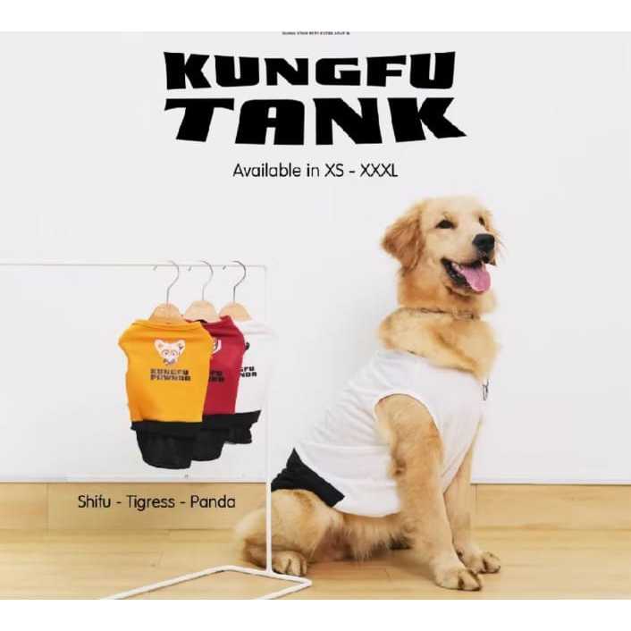 KUNGFU TANK Baju Kucing Kungfu - Baju Anjing Kungfu Baju Hewan Lucu Kucing Anjing