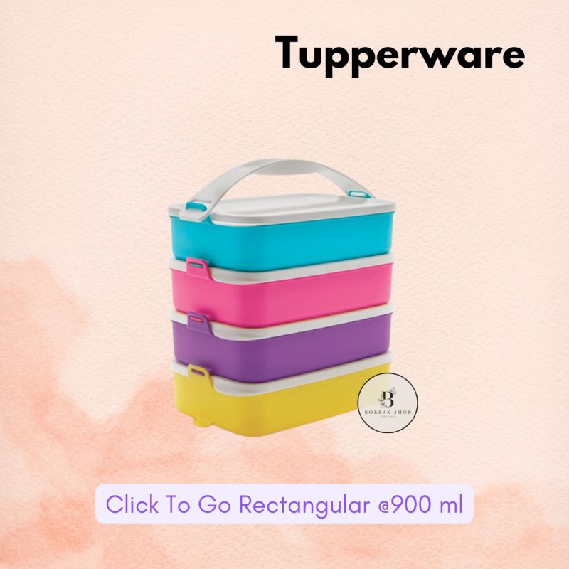Click To Go Rectangular Rantang Petak Tupperware