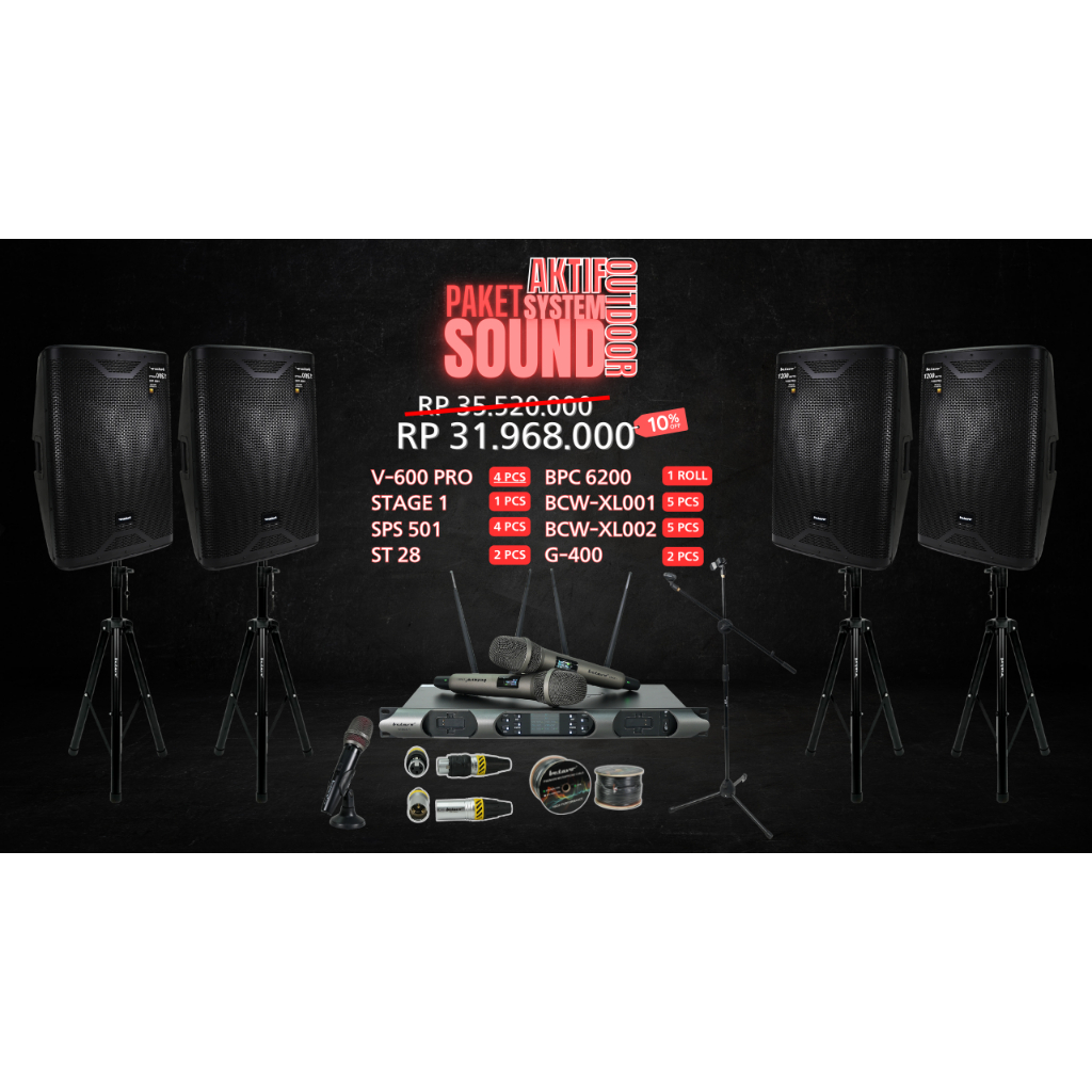 Paket Sound System Aktif Outdoor / Indoor | Full Betavo Audio