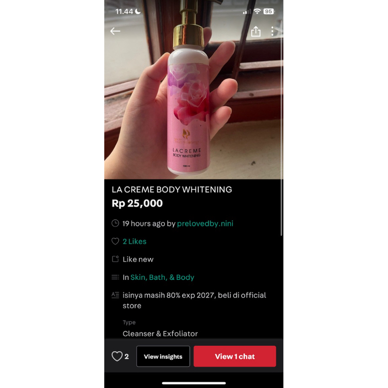la creme body whitening