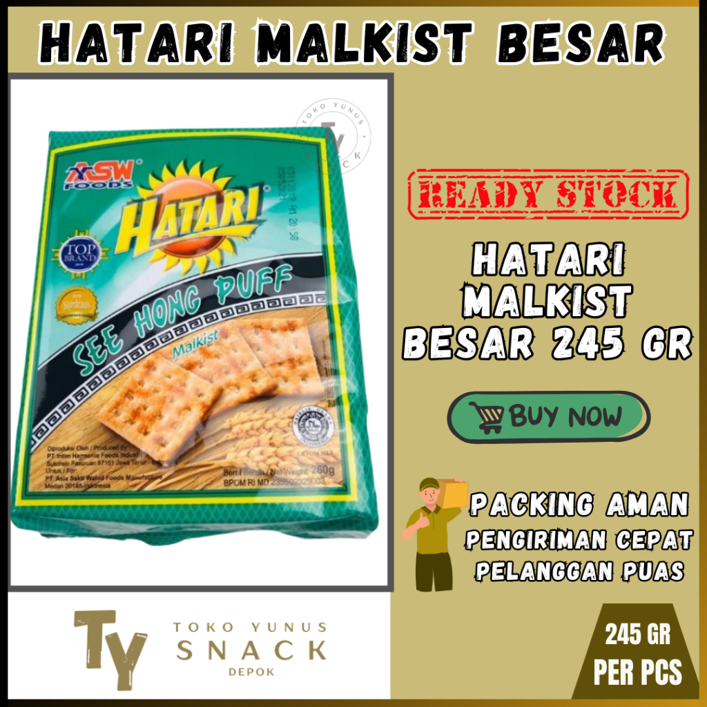 

HATARI SEE HONG PUFF MALKIST PACK BESAR 245GR