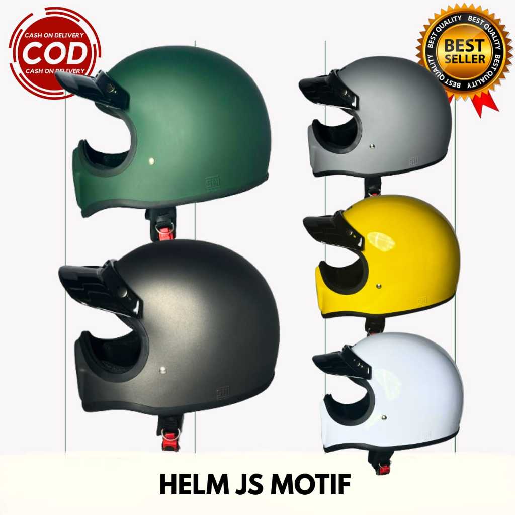 Helm JS CAKIL POLOS, CAKIL MOTIF, CAKIL CARBON SNI/Helm Sport/Helm Keren/Helm Murah/Helm Cakil