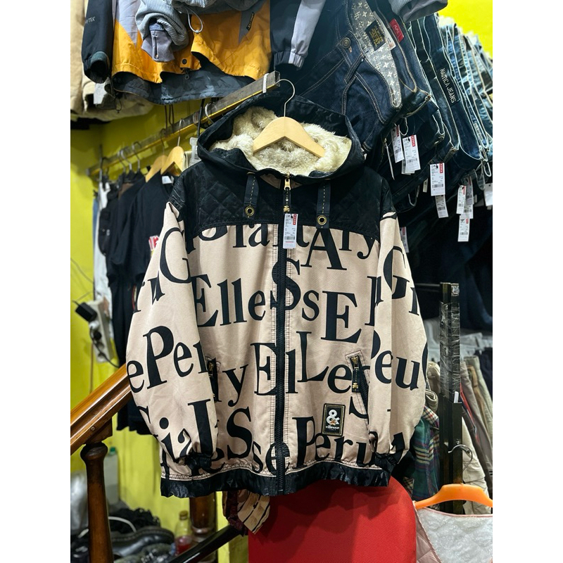 jaket ellesse bear perugia italy vintage