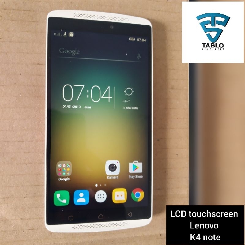 LCD touchscreen frame Lenovo k4 note a7010 ori Copotan hp